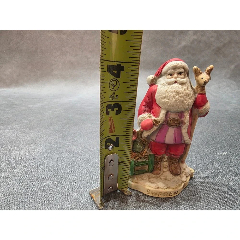 RSVP 1991 Sweden Santa Figurine Reindeer‎ Sled Christmas Collectible 8905